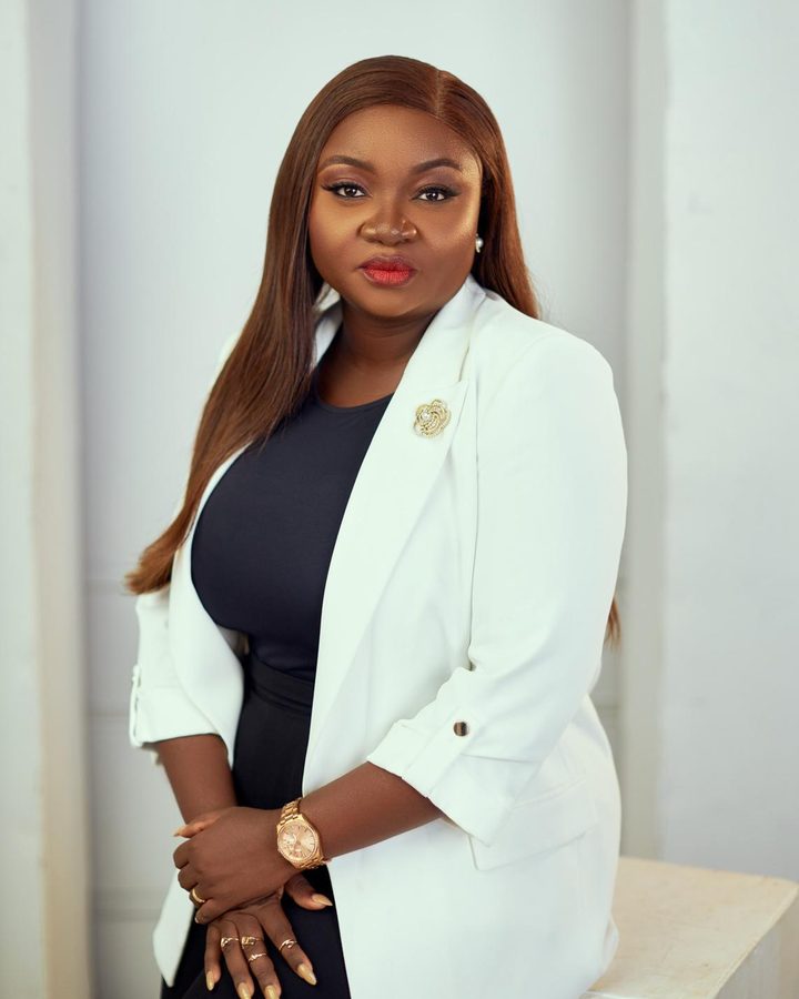 Motunrayo Babalola, founder of SMarketing Solutions, in a white blazer